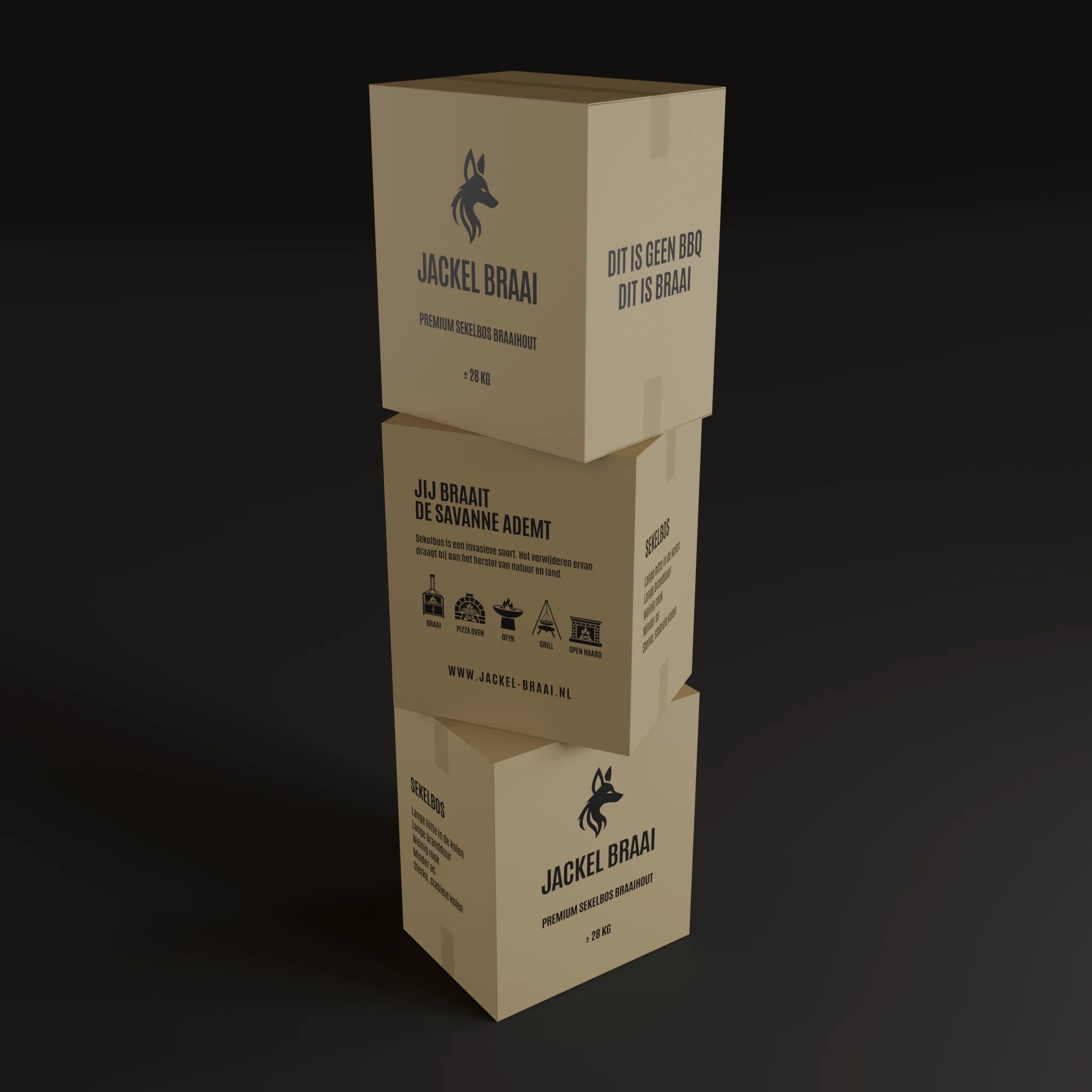 Sekelbos braaihout - 3 dozen (84kg)