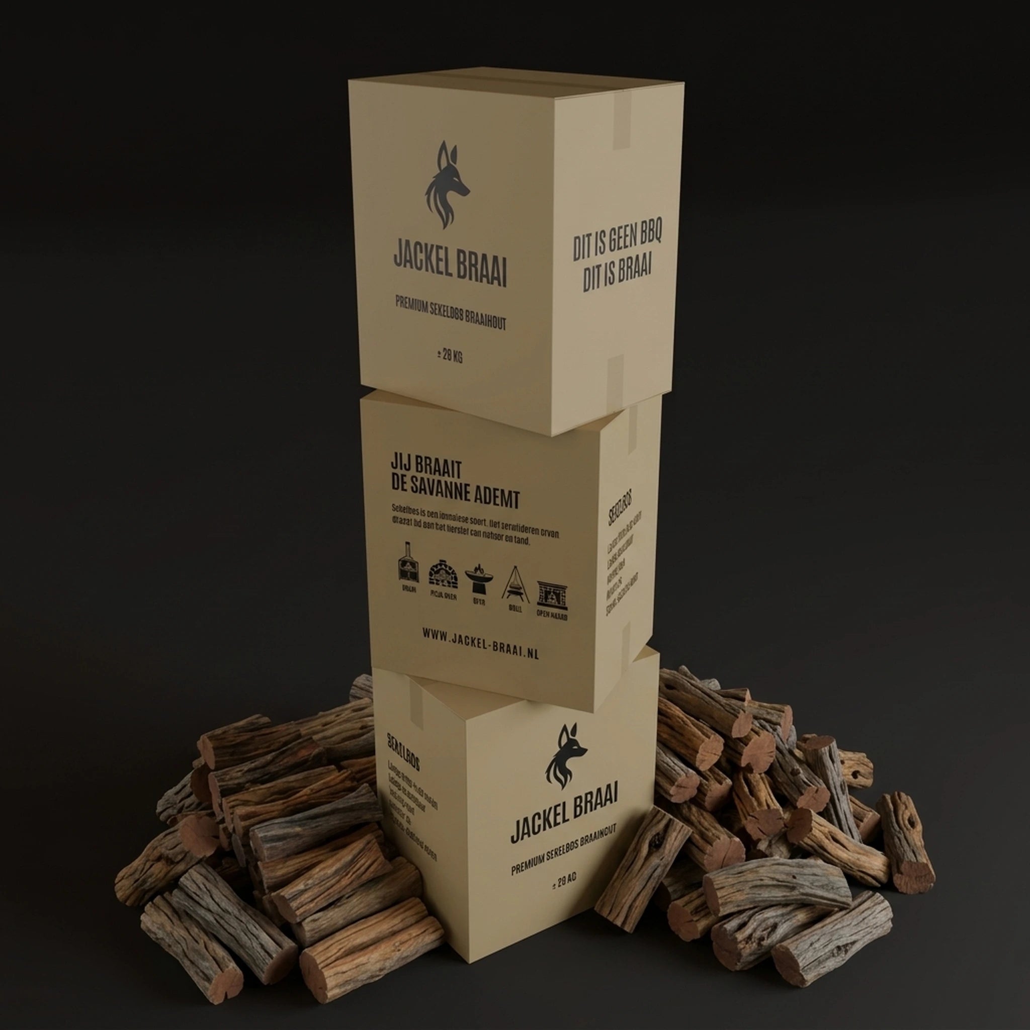 Sekelbos braaihout - 3 dozen (84kg) - hover